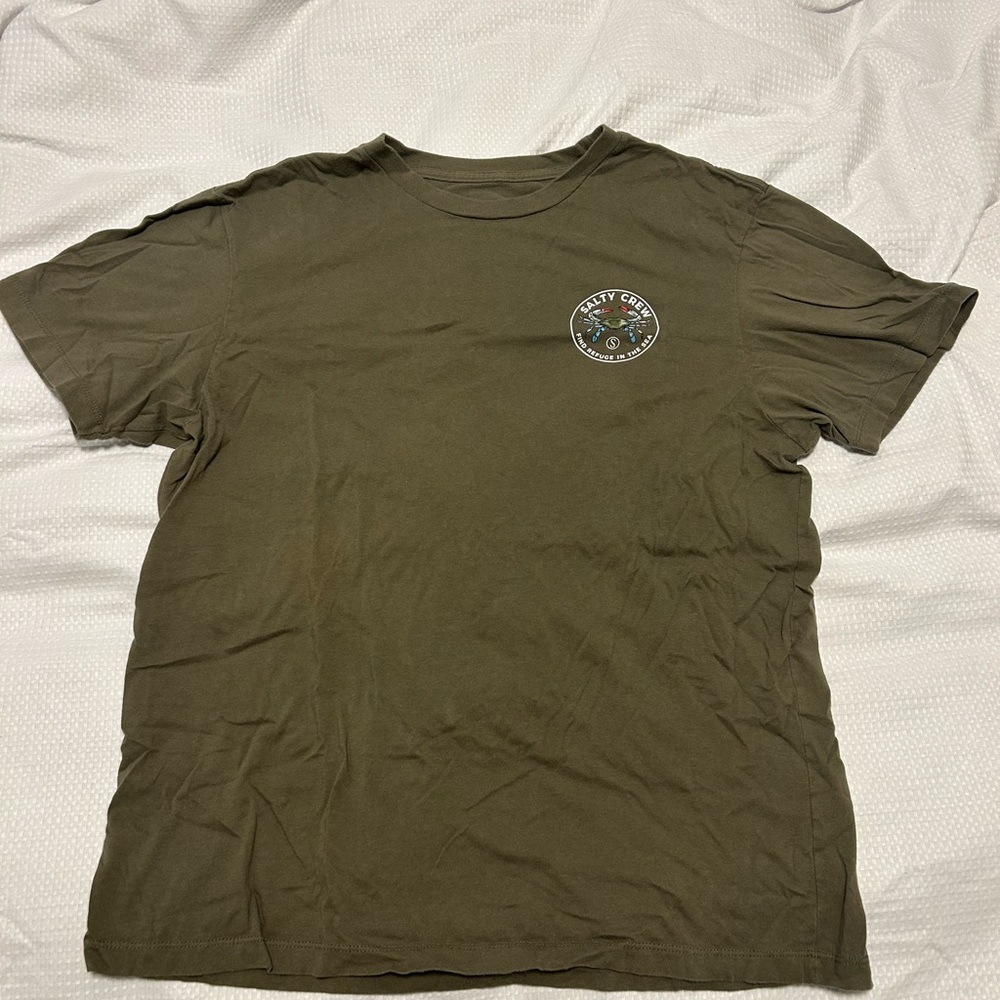Men's Salty Crew Green T-Shirt size large